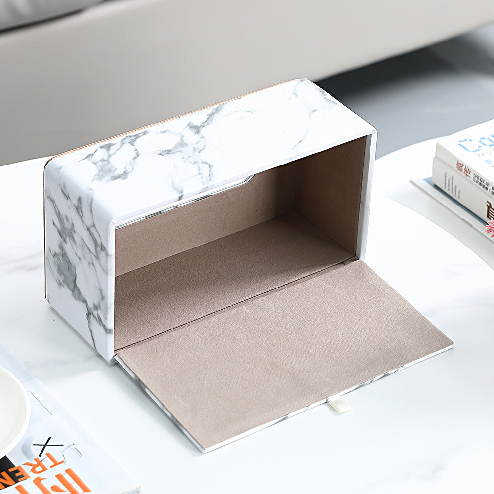 Craftsman Marble Tissue Box Holder