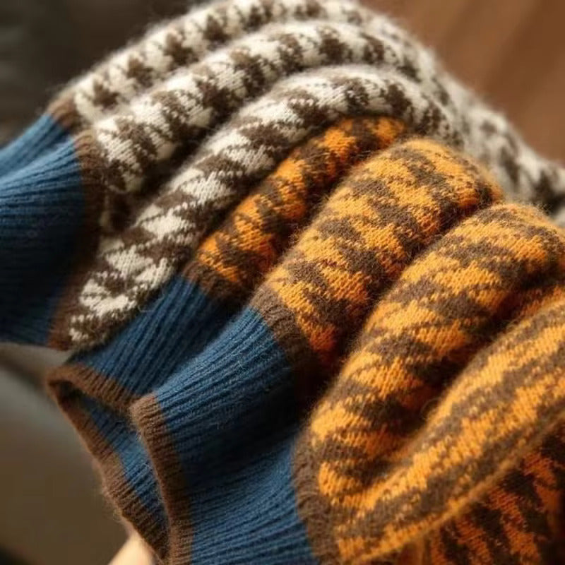 Montclair Houndstooth Wool Sweater