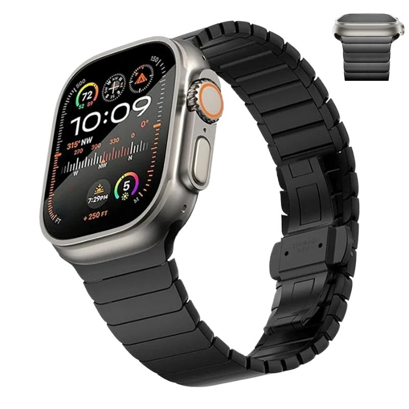 Renzo Stainless Steel Link Apple Watch Band