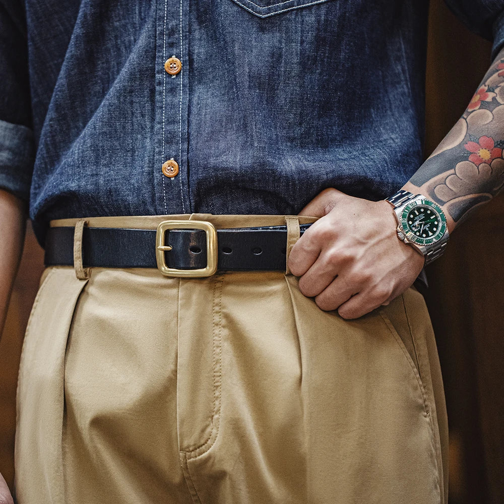 Graham Wells Leather Belt