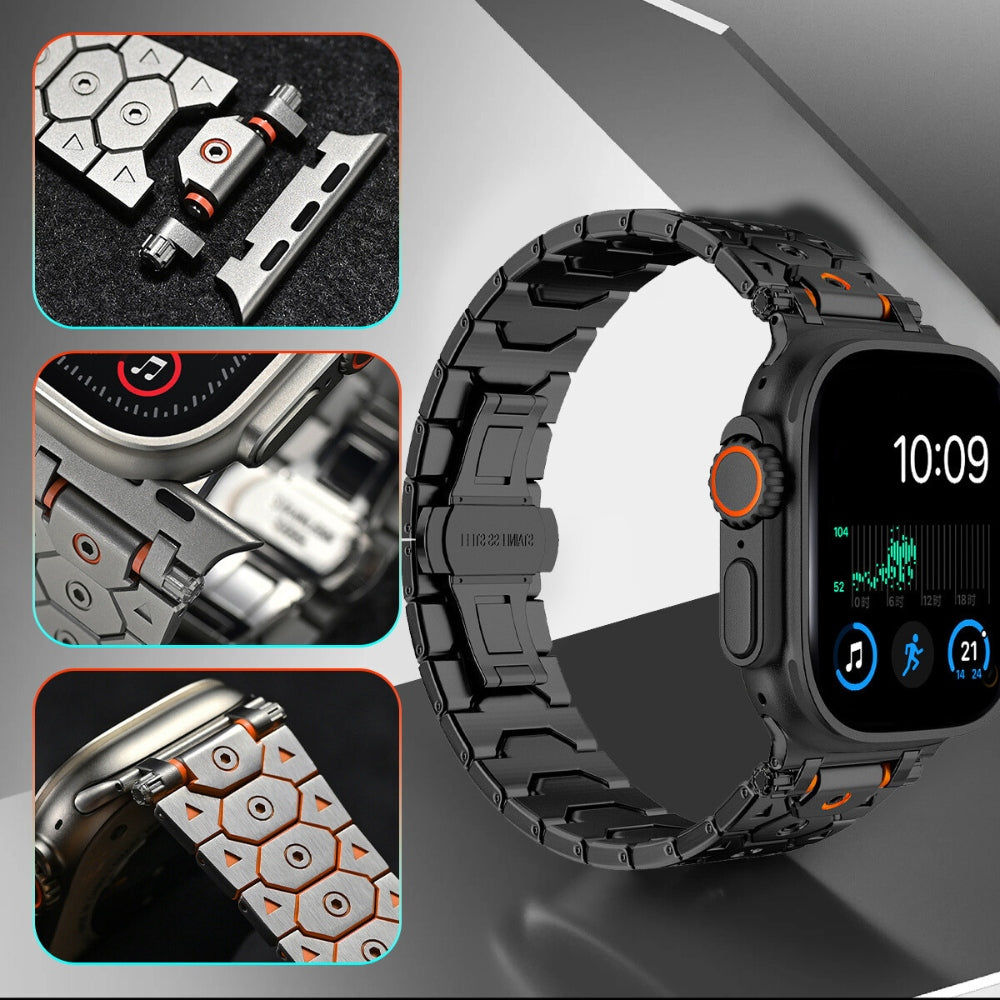 CLAIRS TITANIUM APPLE WATCH BAND