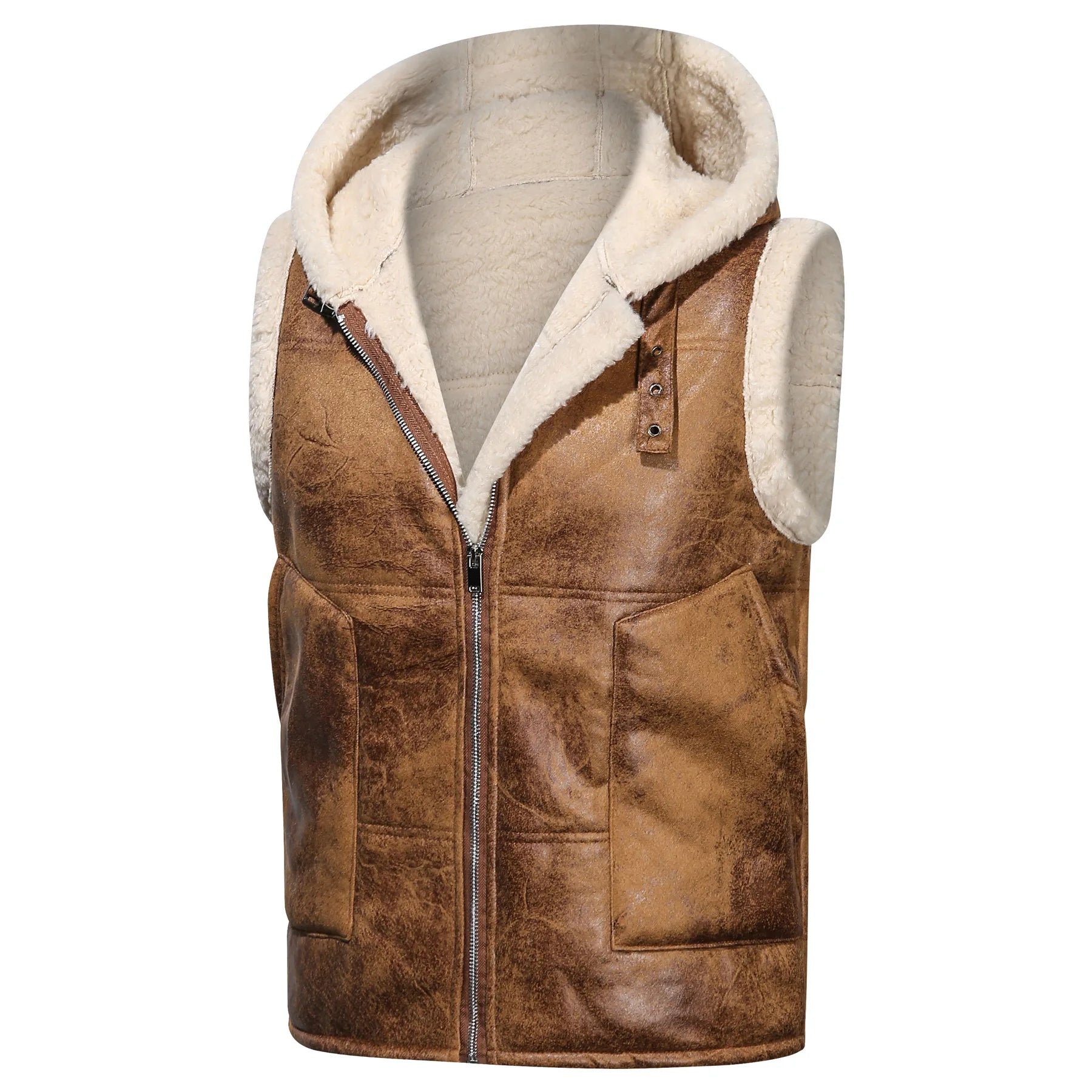 Jack Anthony Shearling Leather Vest