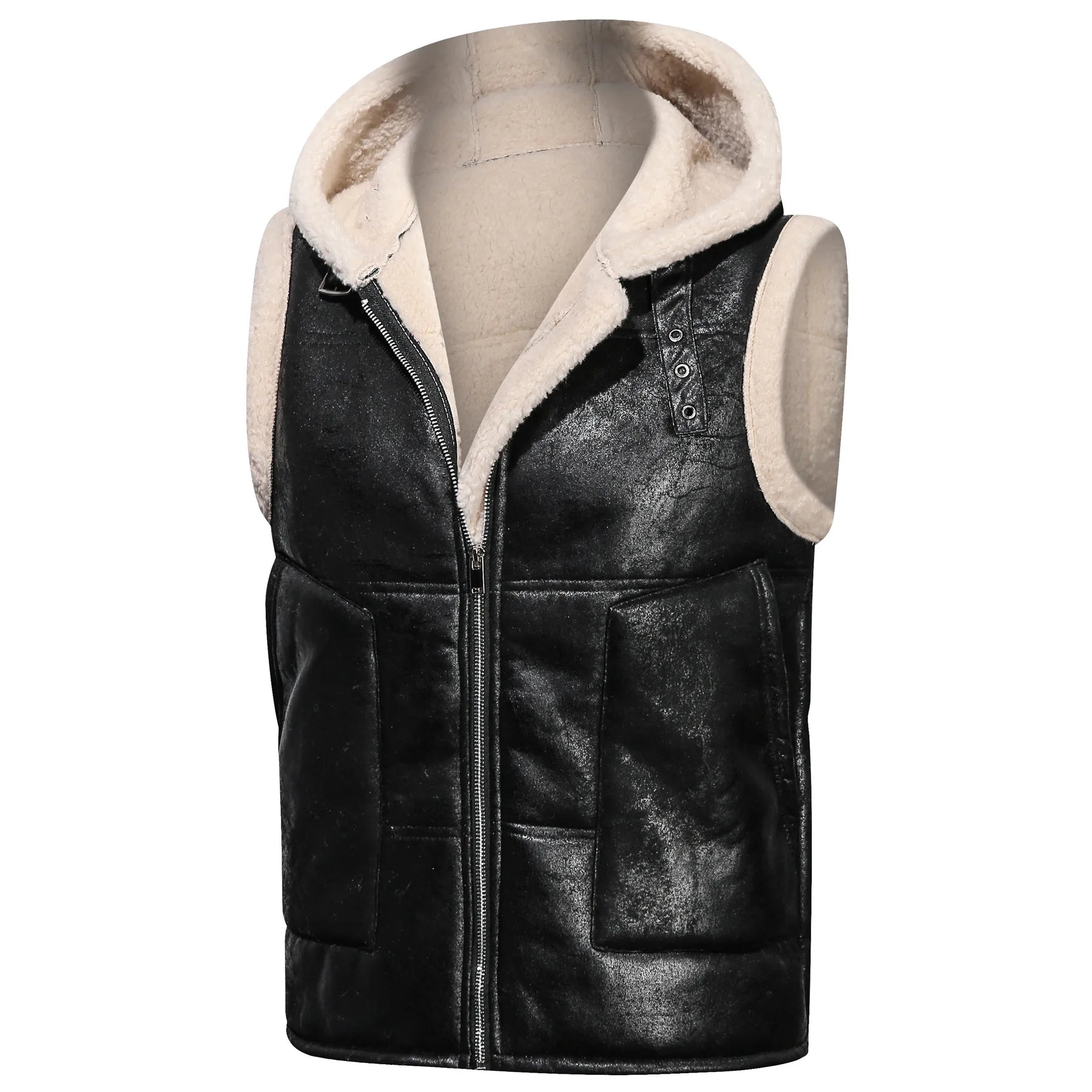 Jack Anthony Shearling Leather Vest