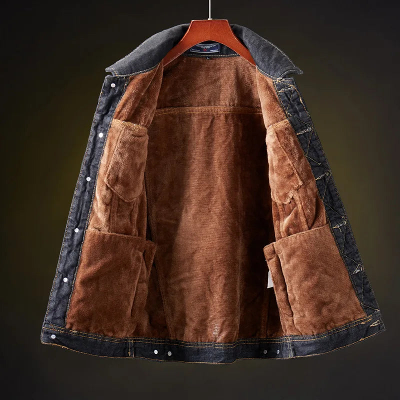 Tom Wellington Denim Fleece Jacket