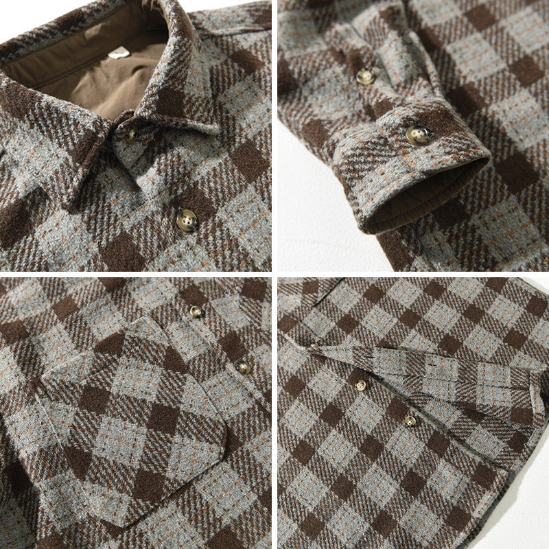 Dan Jackson Plaid Wool Shirt