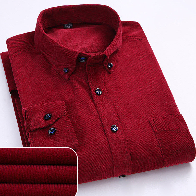 Renzo Pure Corduroy Cotton Shirt