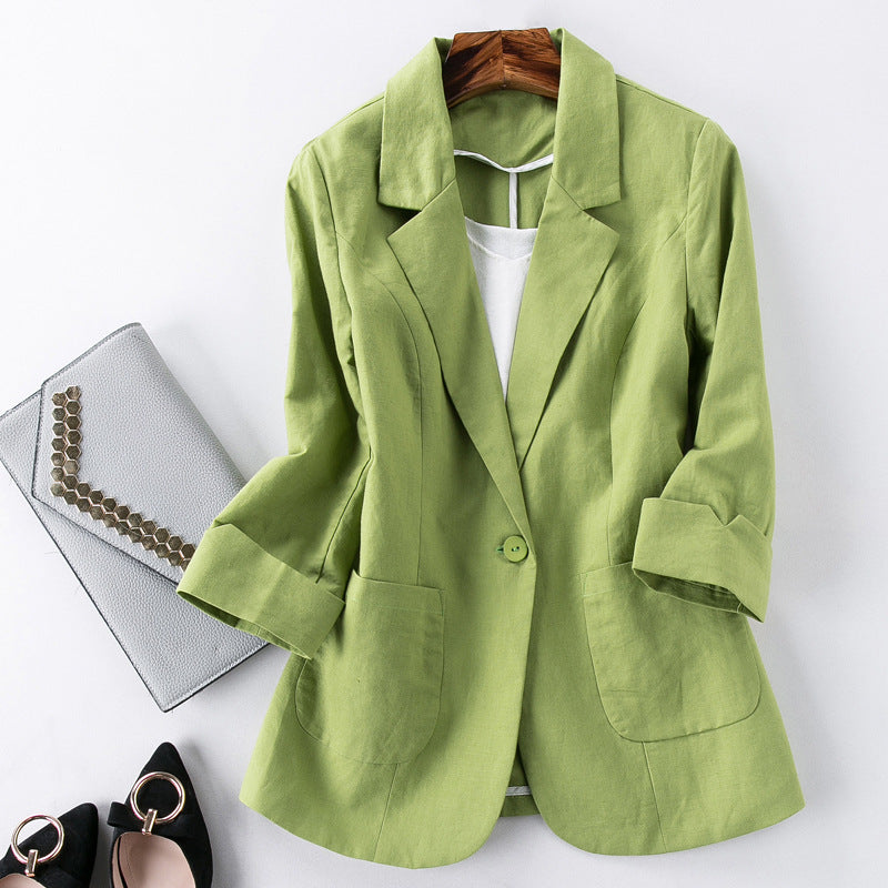Maddison Brooke Linen Blazer