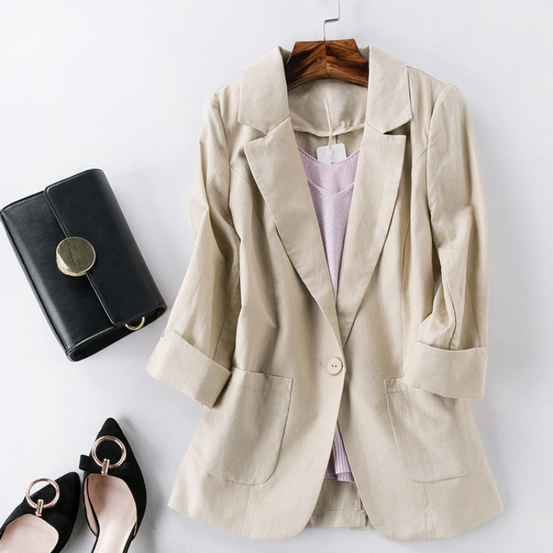 Maddison Brooke Linen Blazer