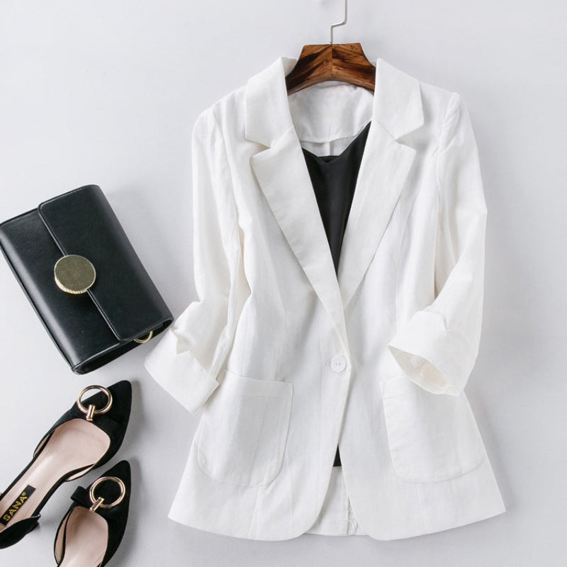 Maddison Brooke Linen Blazer