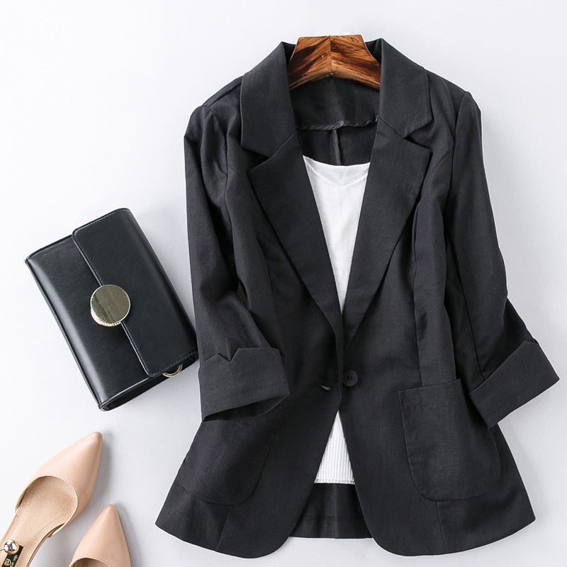 Maddison Brooke Linen Blazer