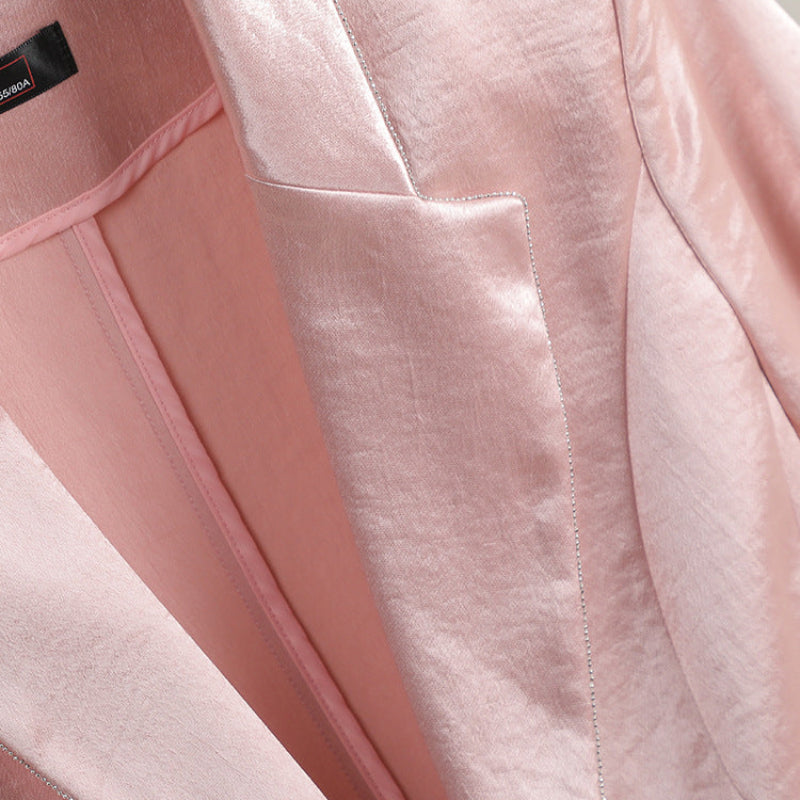 Jessica Woods Satin Blazer