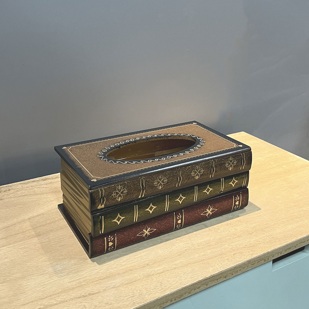 Retro Book Tissue Holder
