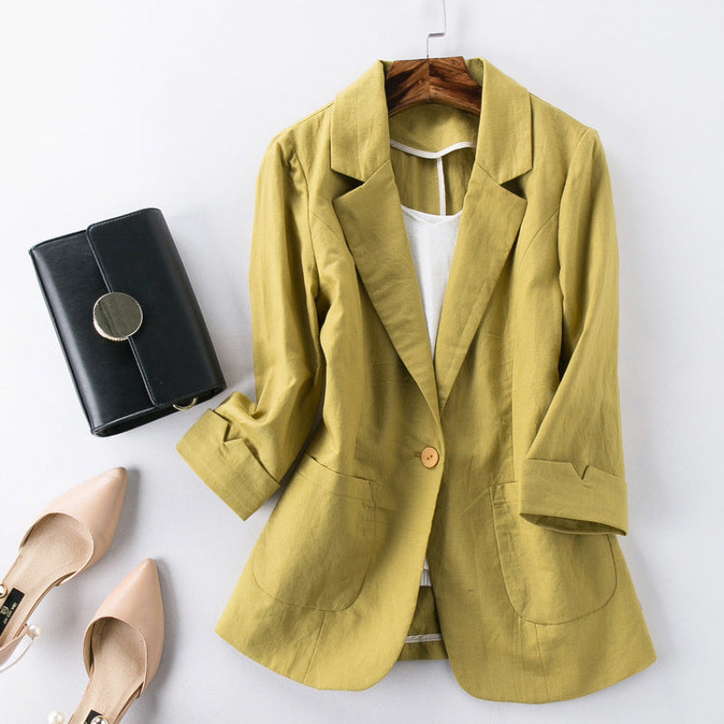 Maddison Brooke Linen Blazer