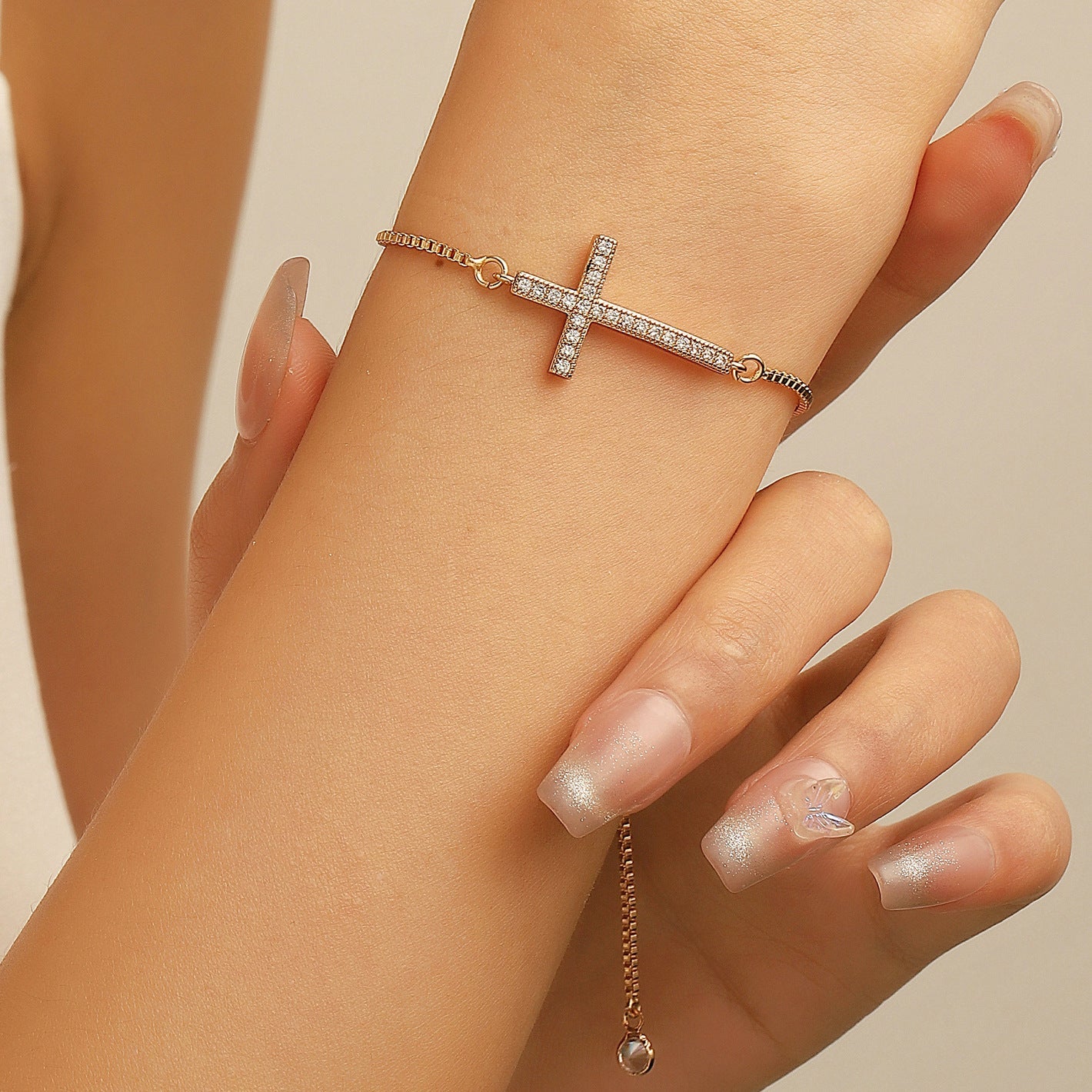 Sophia Faith Cross Bracelet