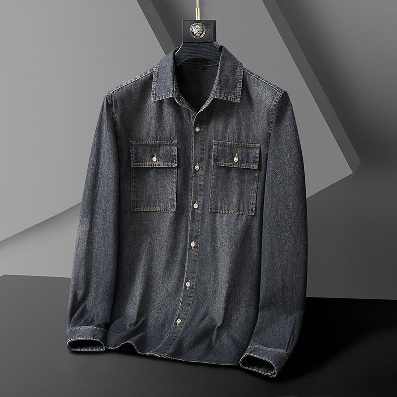 Maxwell Reed Faded Denim Shirt