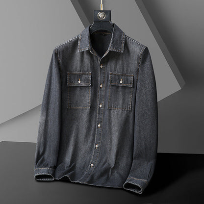 Maxwell Reed Faded Denim Shirt