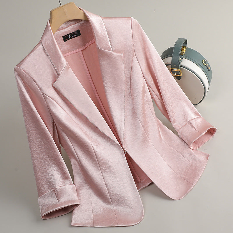 Jessica Woods Satin Blazer