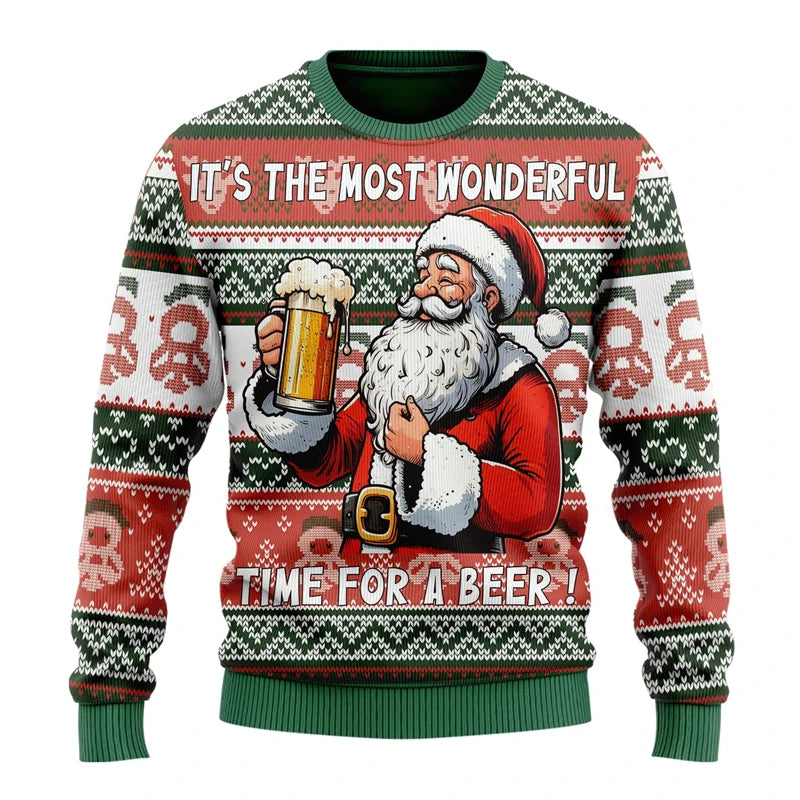 Most Wonderful Time For Beer Christmas Sweater