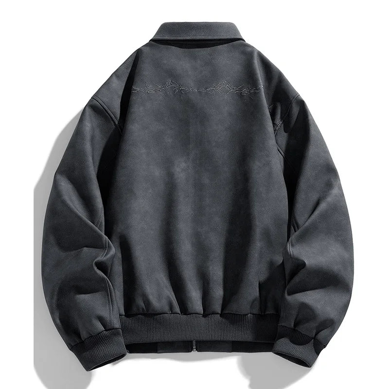 Jack Harrington Embroidered Leather Jacket