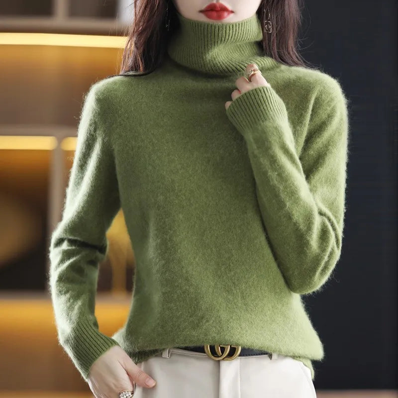 Aurora Mink Cashmere Turtleneck