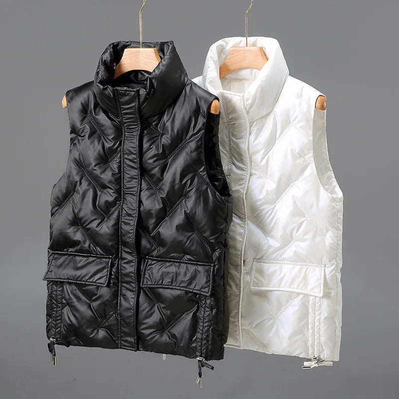 Camille Quilted Down Vest