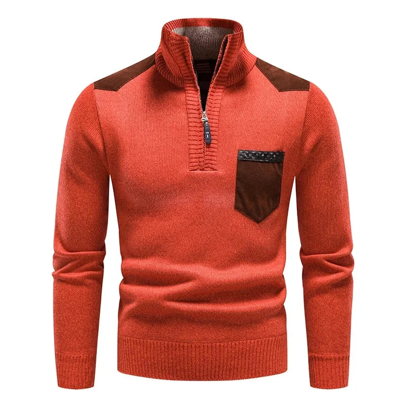 Renzo Wool Half-Zip Sweater