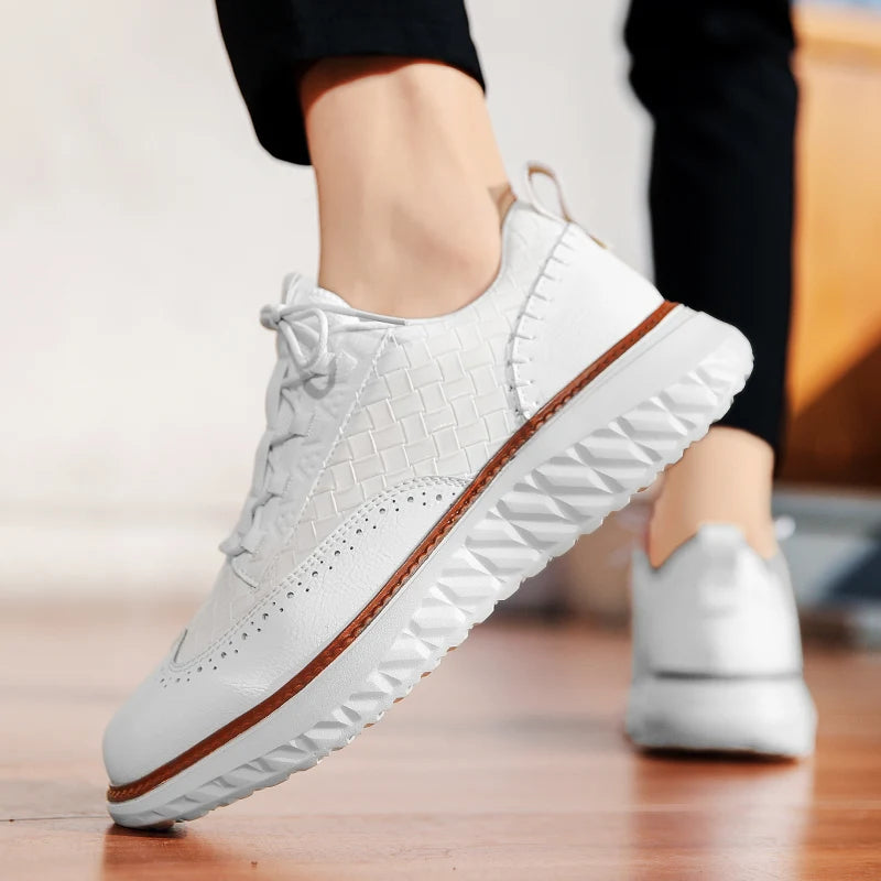 Logan Pierce Textured Sneakers