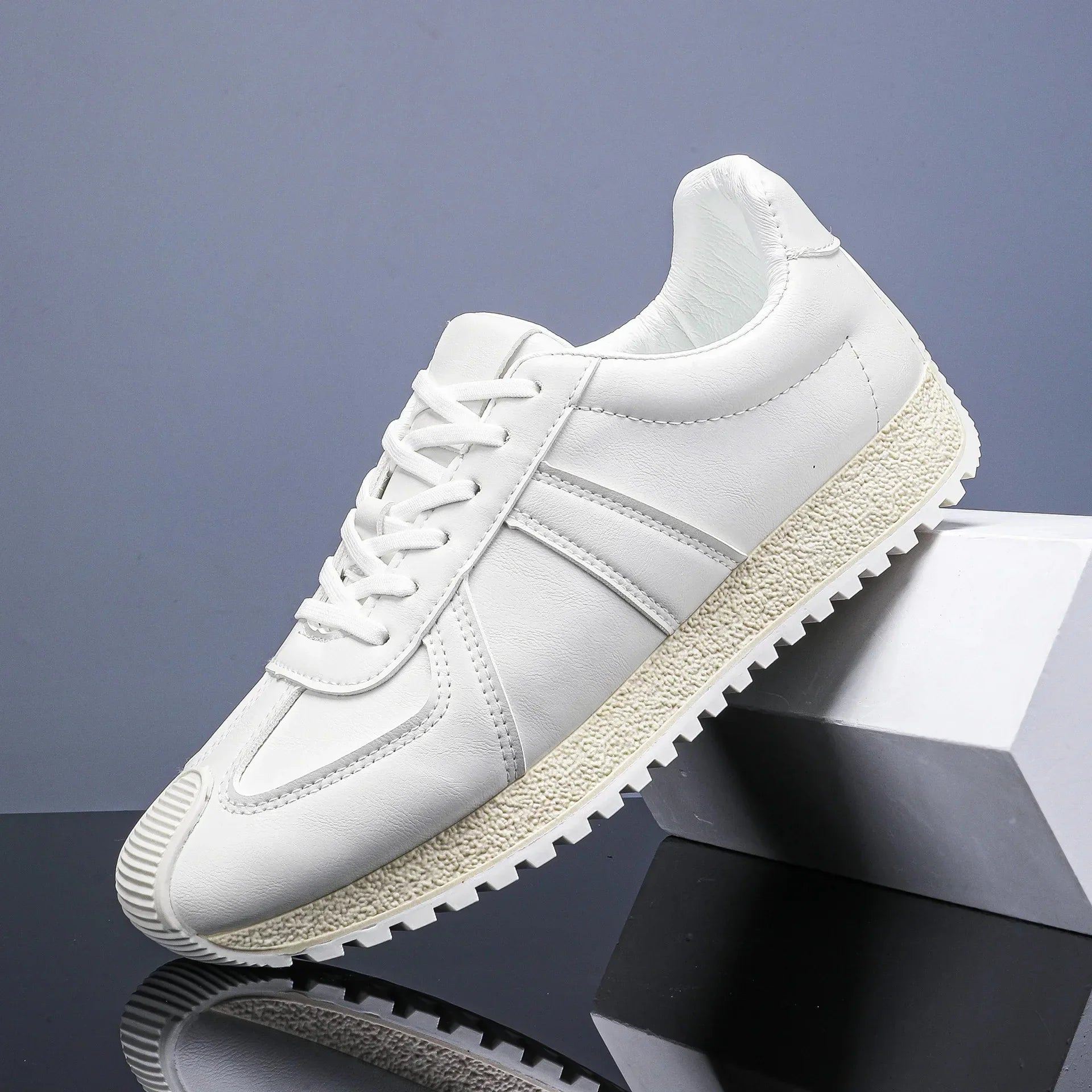 Jace Cole Leather Sneakers