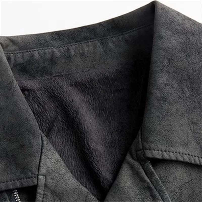 Dave Harrington Leather Moto Jacket