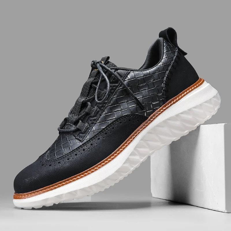 Logan Pierce Textured Sneakers