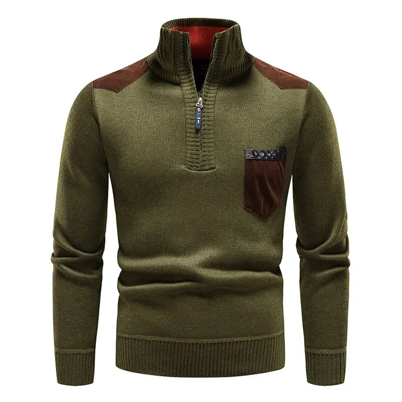 Renzo Wool Half-Zip Sweater