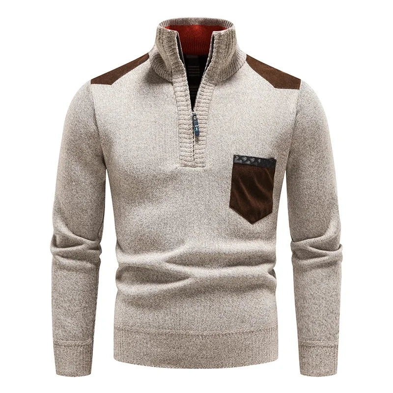 Renzo Wool Half-Zip Sweater