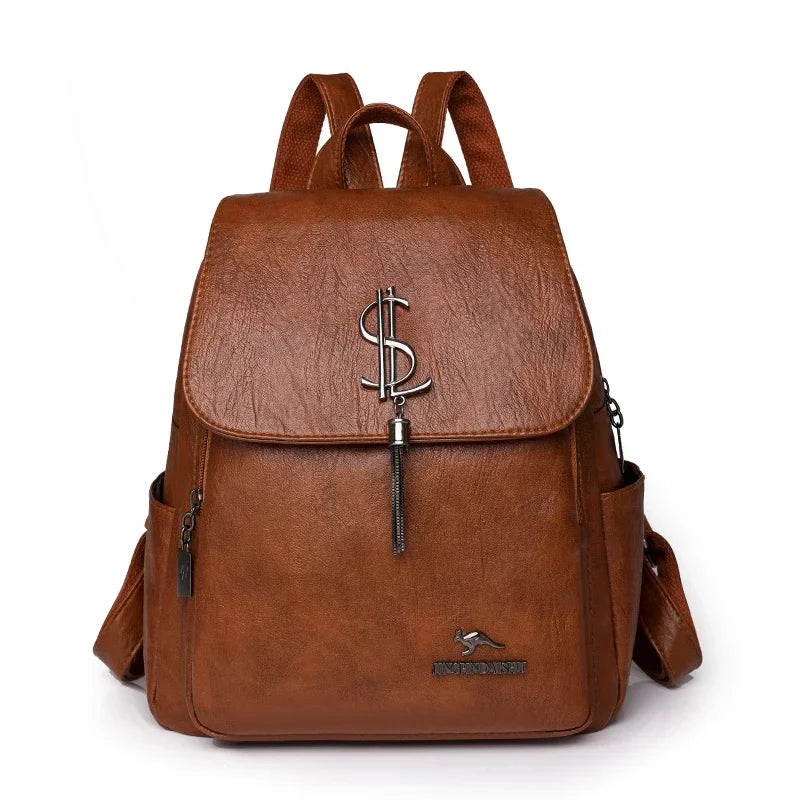 Jessica Woods Leather Backpack