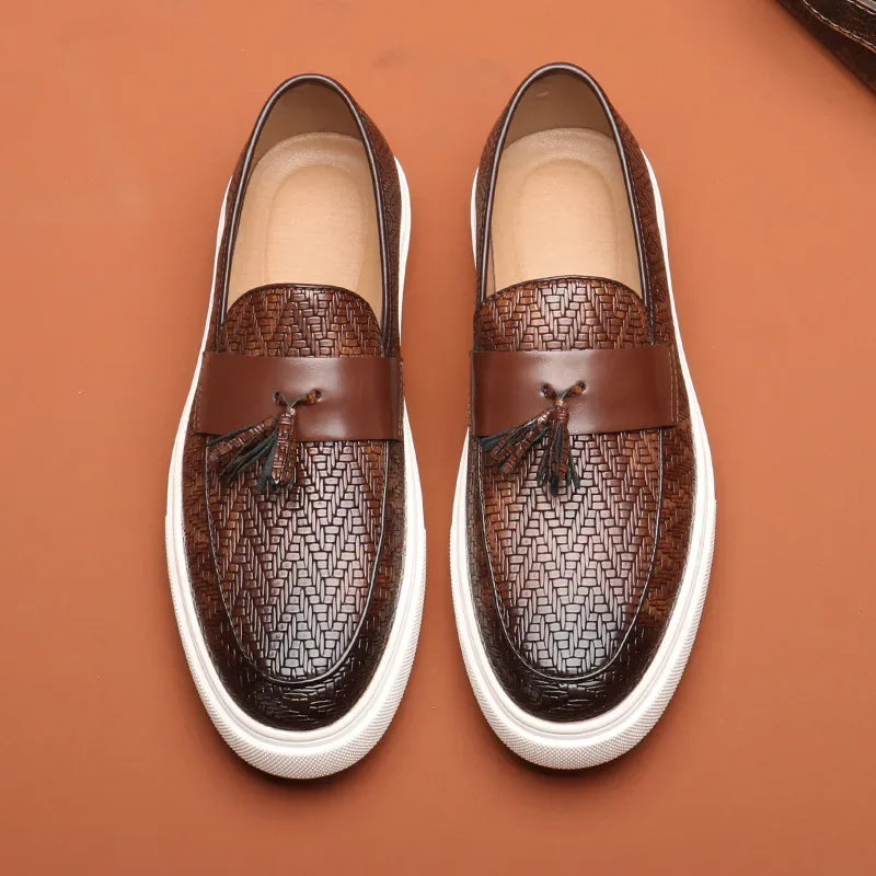 Logan Pierce Leather Loafers