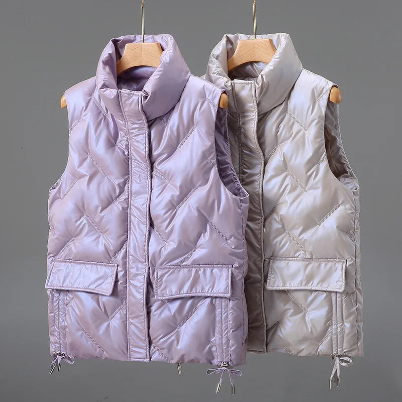 Camille Quilted Down Vest