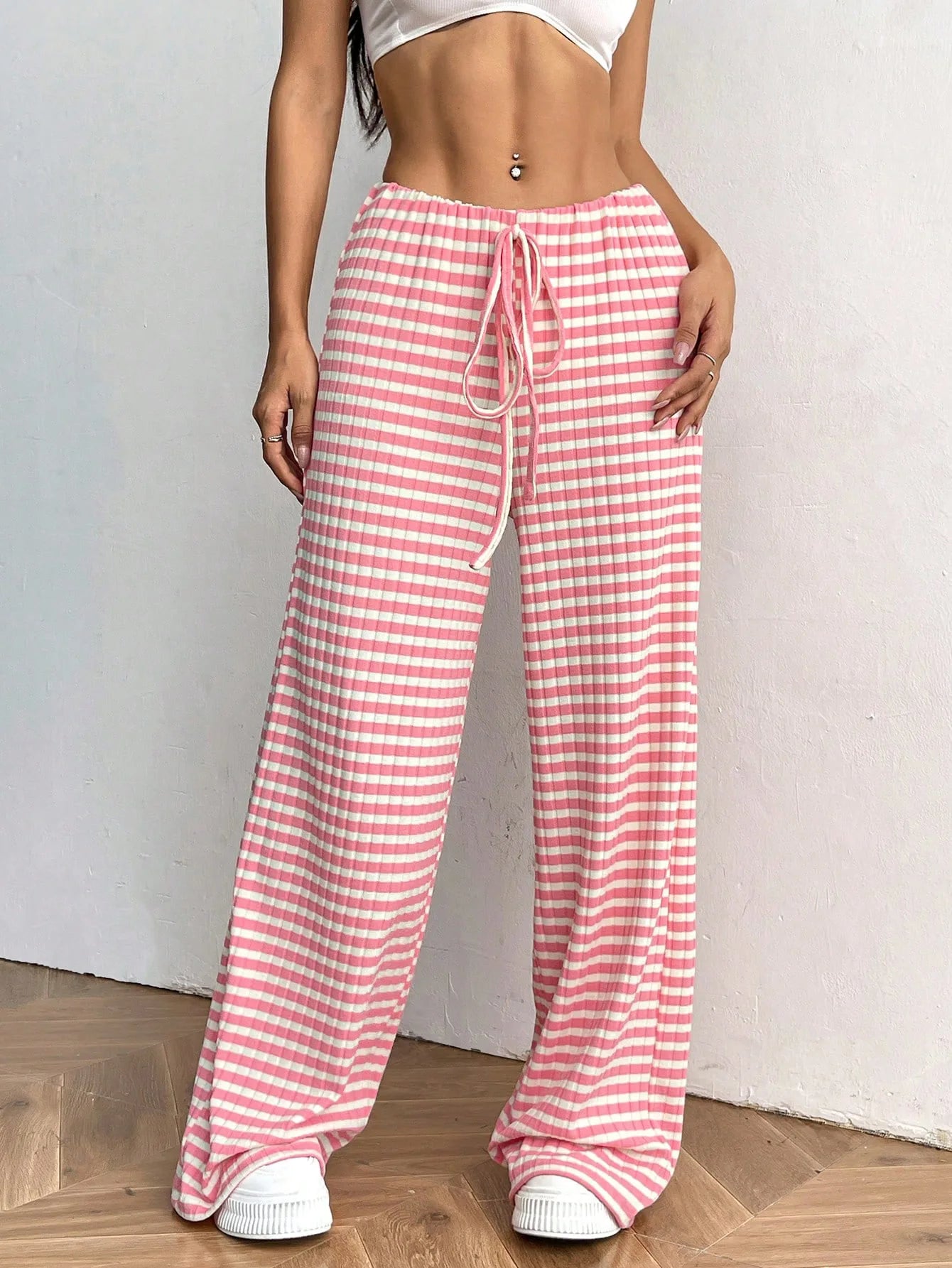 Clara Woods Striped Lounge Pants
