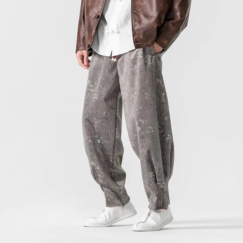 Jacob Mason Marble Velvet Pants