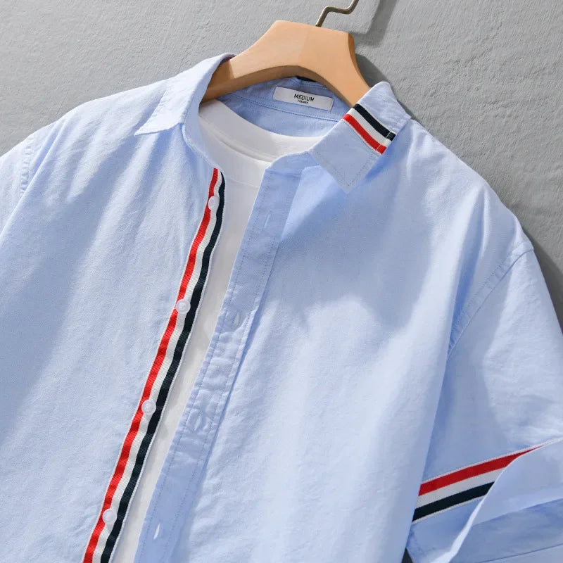 Marc Don Striped Cotton Shirt
