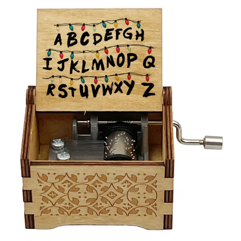 Upside Down Alphabet Music Box