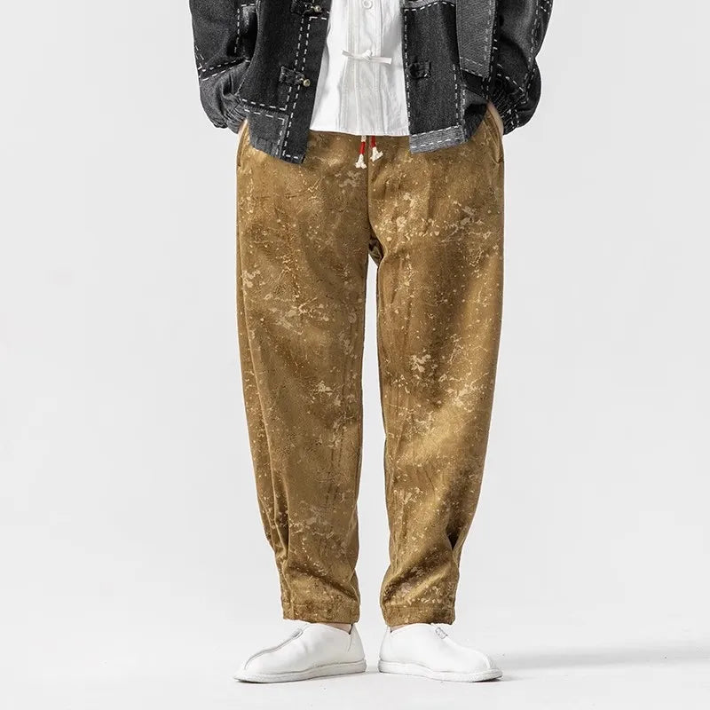 Jacob Mason Marble Velvet Pants