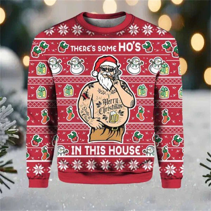 Funny Santa Claus Sweaters For Christmas