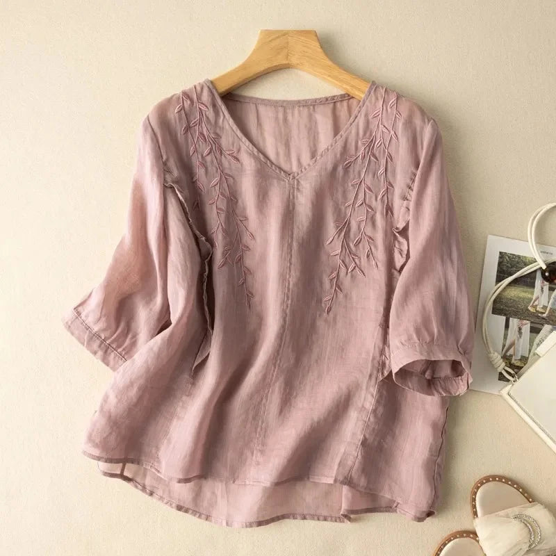 Dana Rose Linen Shirt