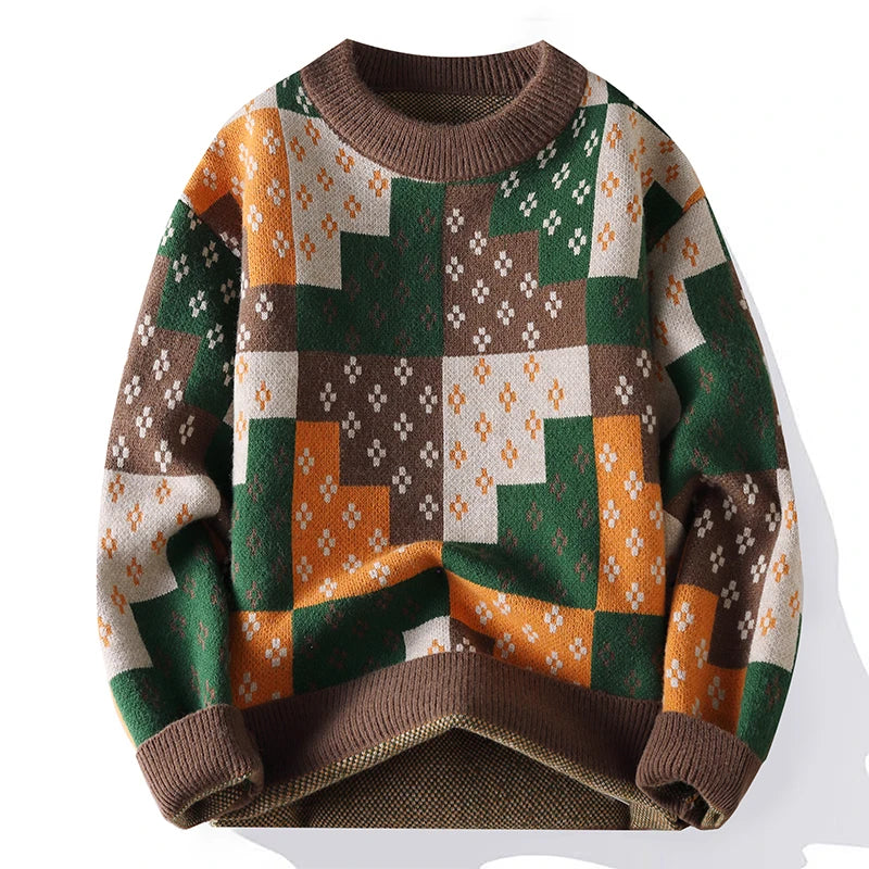 Dan Wallen Geometric Crewneck Sweater