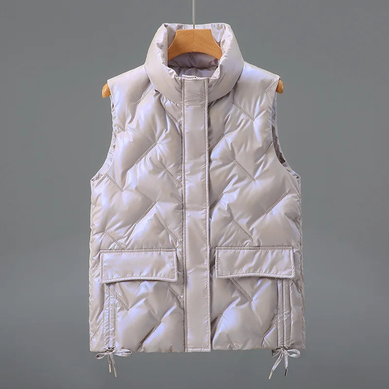 Camille Quilted Down Vest