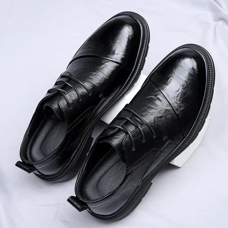 Henry Collins Leather Derby Shoes