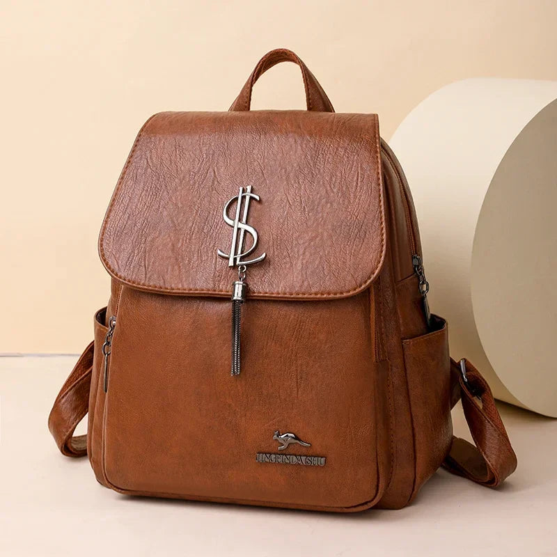 Jessica Woods Leather Backpack