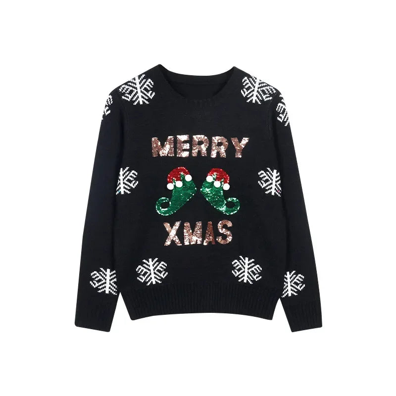 Holly Knit Christmas Sweater