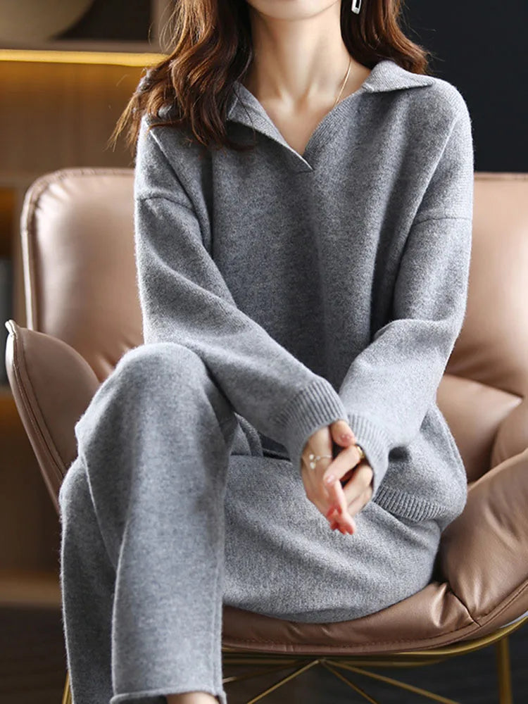Clara Luxe Wool Knit Set