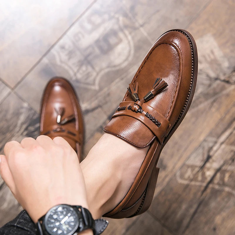 Richmond Leather Tassel Loafers