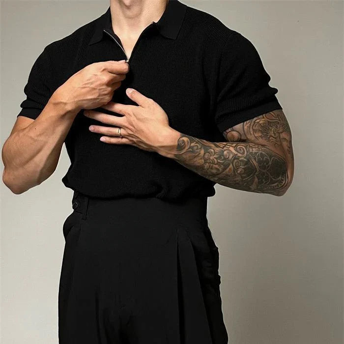 Ethan Cole Knit Polo Shirt